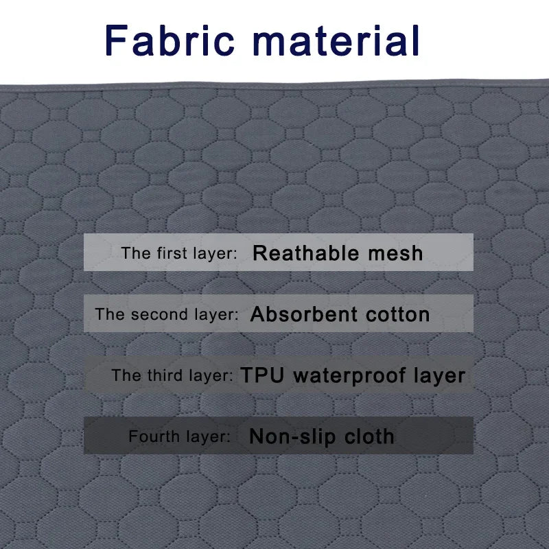 Reusable Dog Pee Pad Blanket Absorbent Diaper Washable