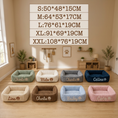 Load image into Gallery viewer, Personalized Fluffy Cloud Dog Bed with Soft Bolsters
